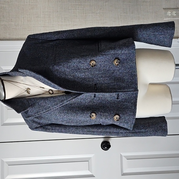 Free People Gray Double-Breasted Blazer - Picture 4 of 10